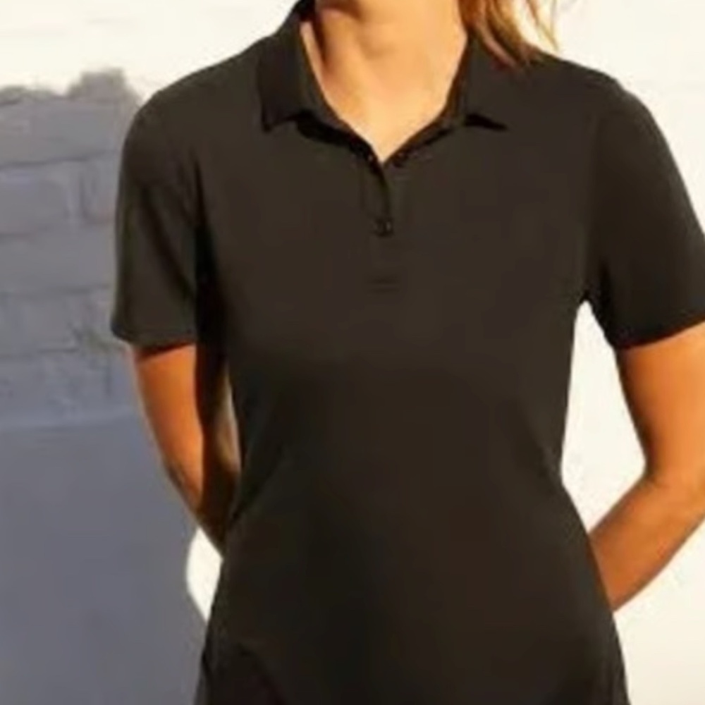 Outdoor‎ Voices Black Birdie Mini Polo Tee Shirt Dress